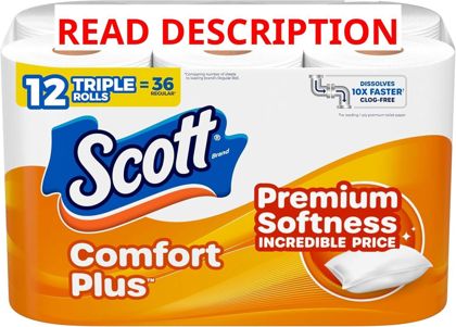 Scott ComfortPlus Toilet Paper 12 Rolls