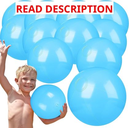 Raiten 12Pcs Beach Ball 12" Light Blue