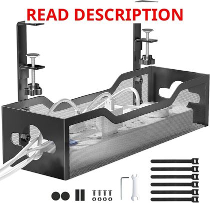 Under Desk Cable Tray with Clamp Mount (46)