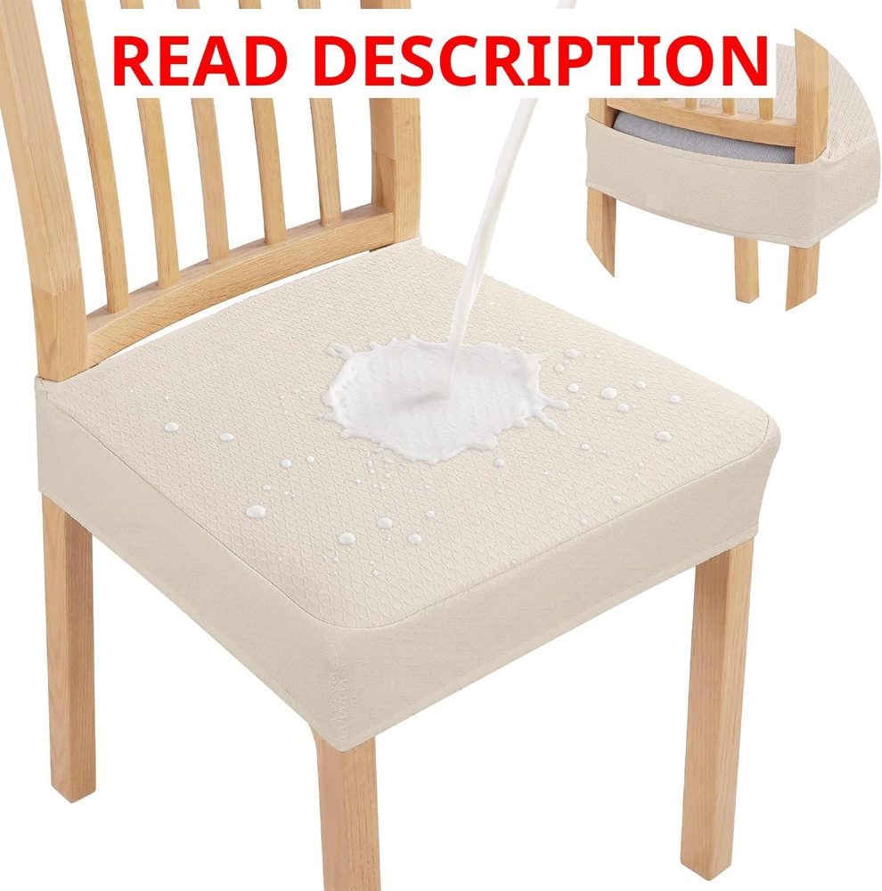Smiry Waterproof Chair Seat Covers Set of 4