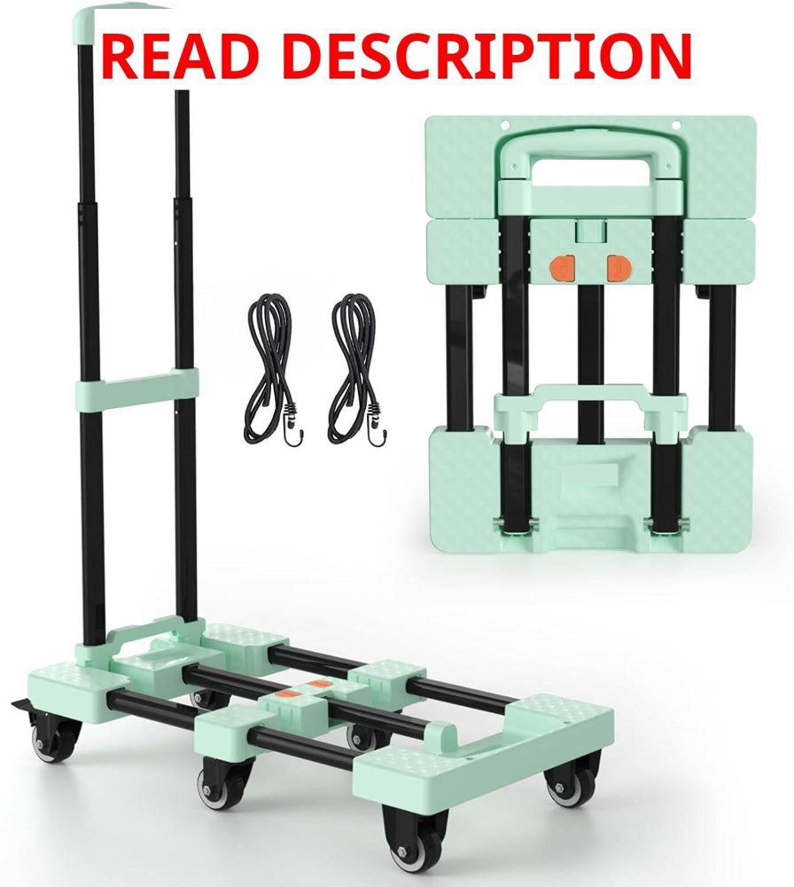 Voipvvii Folding Hand Truck 500lbs 6 Wheels