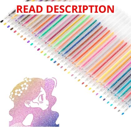 SMOOTHERPRO Glitter Gel Pens 36 Colors 1.0mm