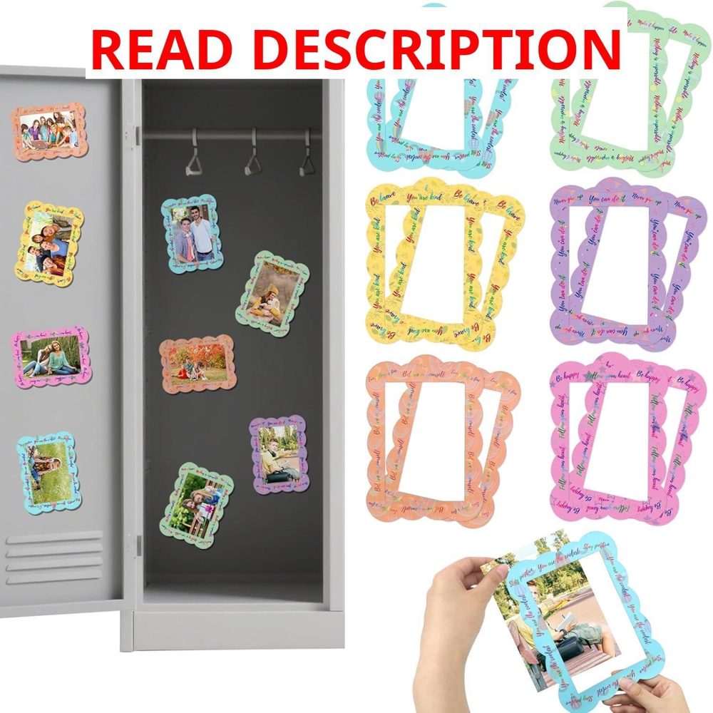 12 Pcs Magnetic Picture Frames for Locker