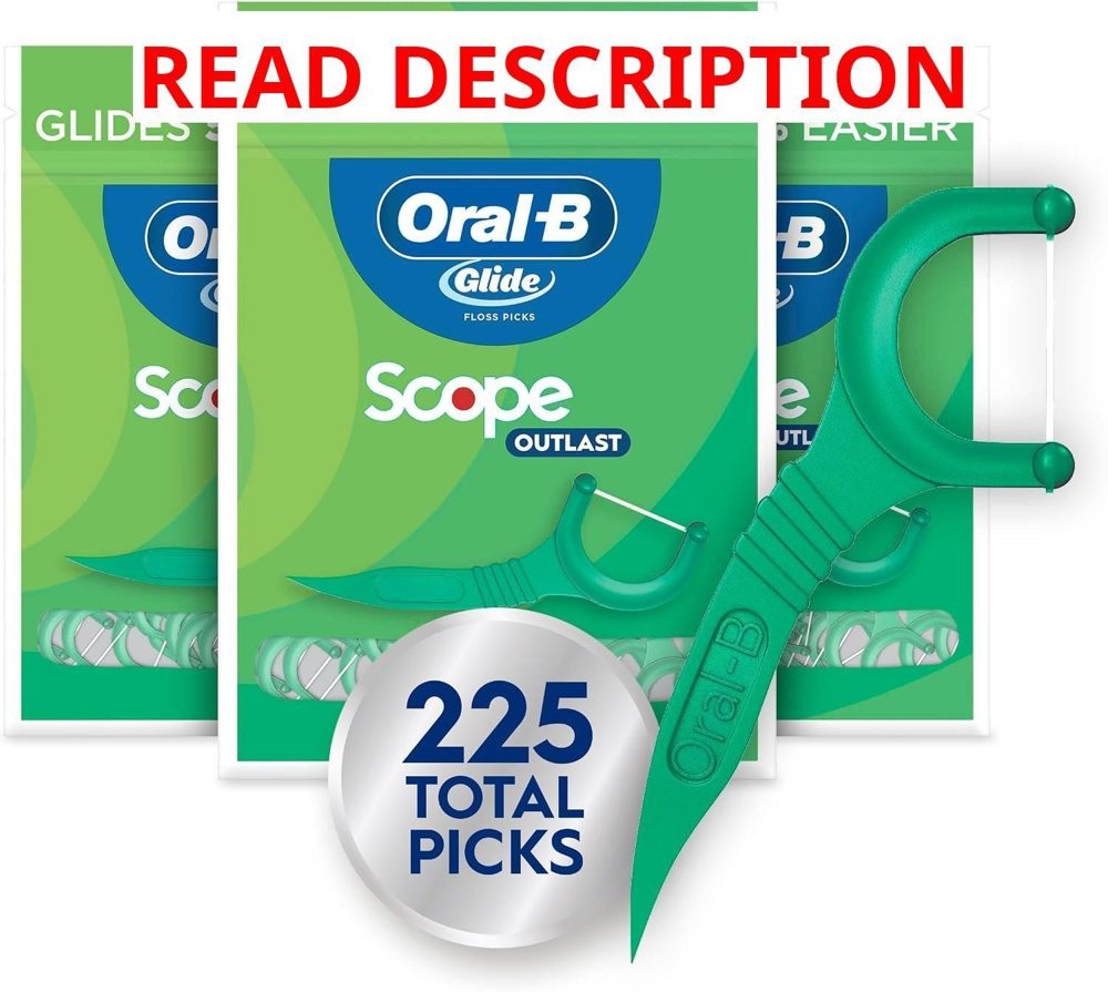 Oral-B Glide Mint Floss Picks 75ct 3 Pack