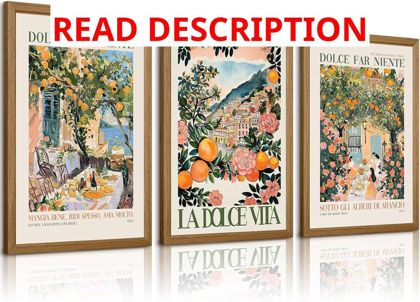 Italy Amalfi Coast Wall Art - Set of 3 12x16
