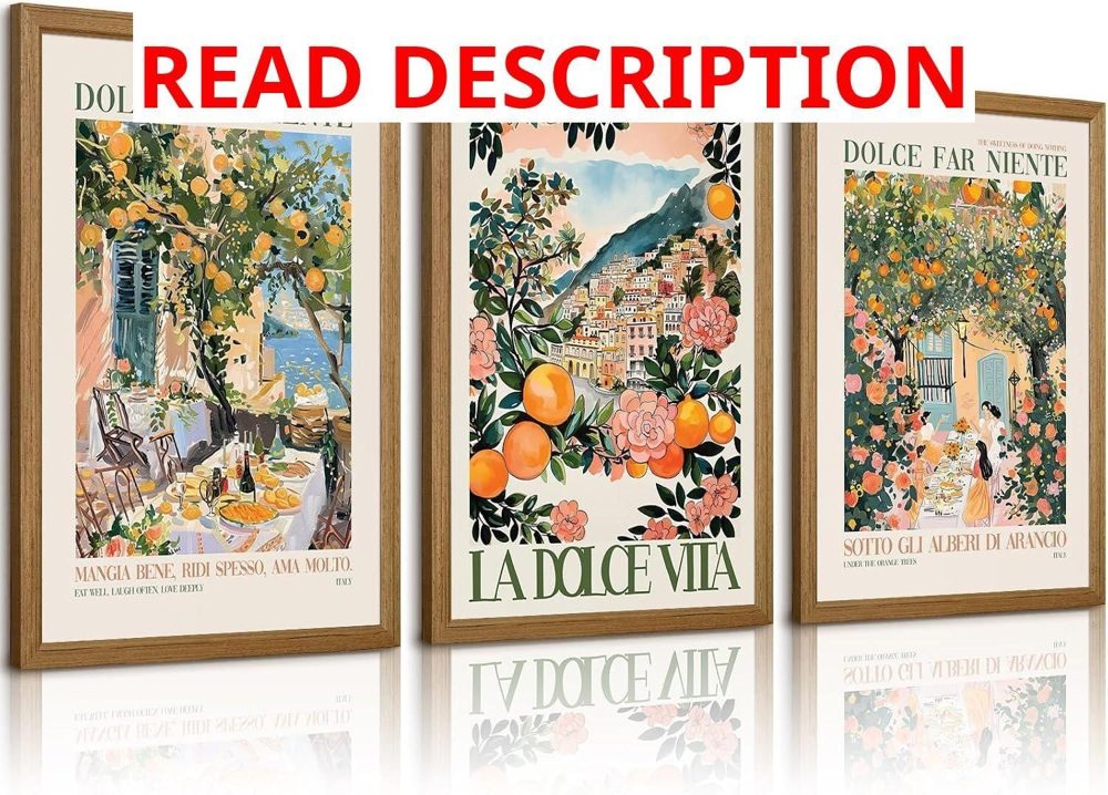 Italy Amalfi Coast Wall Art - Set of 3 12x16