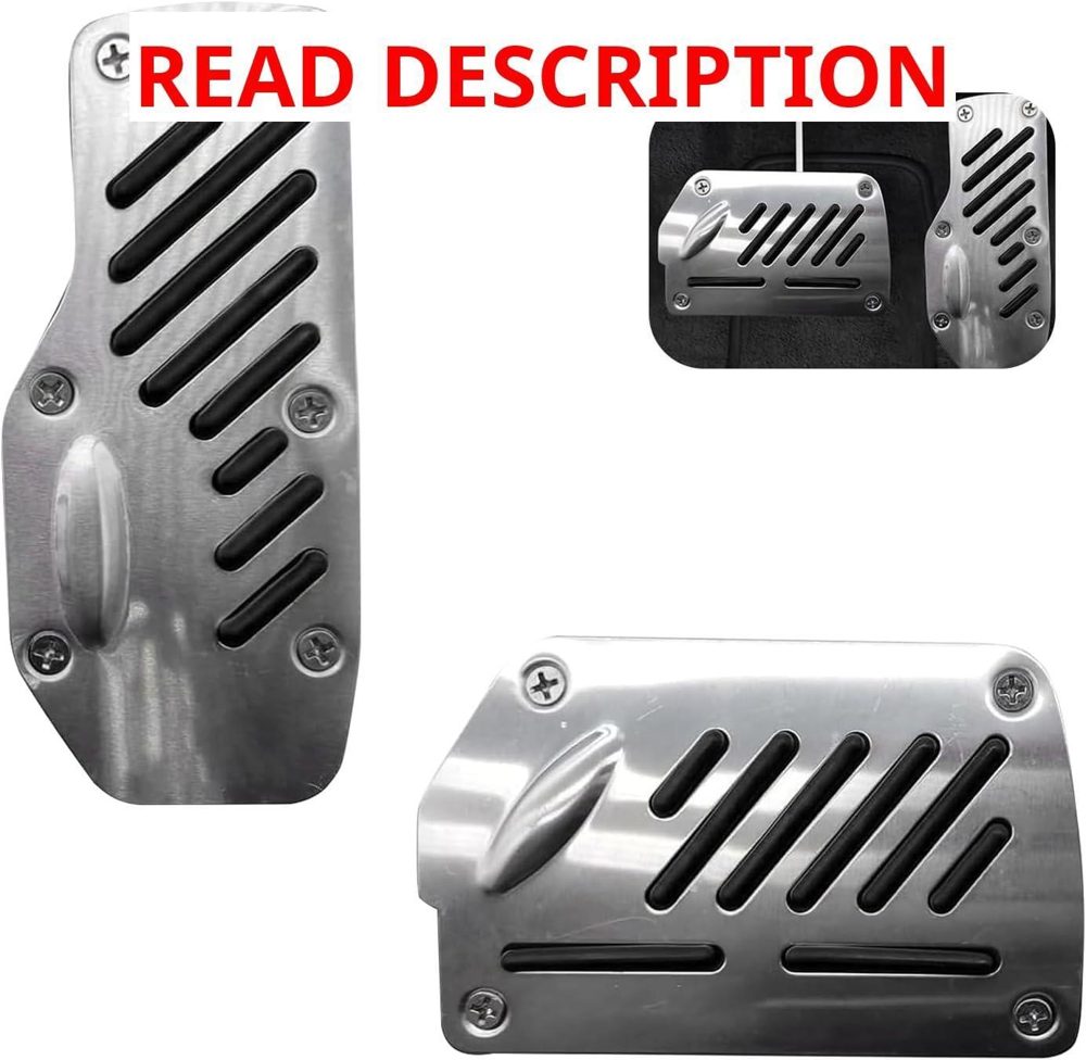 2 Pcs Car Pedal Pads Anti-slip (Black)