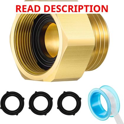 Dreyoo Hose Bib Adapter 1-1/16-18 to 3/4 GHT