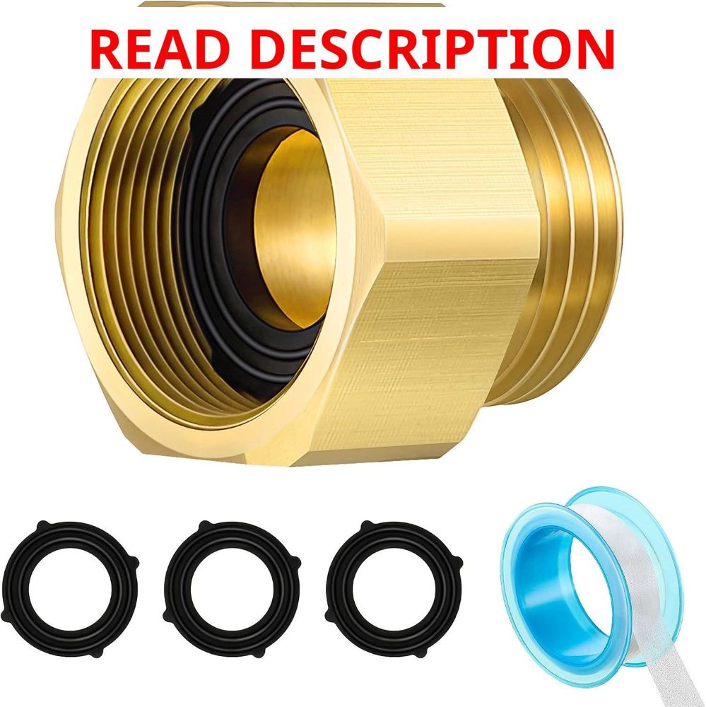 Dreyoo Hose Bib Adapter 1-1/16-18 to 3/4 GHT