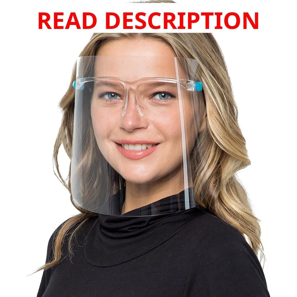 Face Shields Set: 6 Glasses & 12 Shields