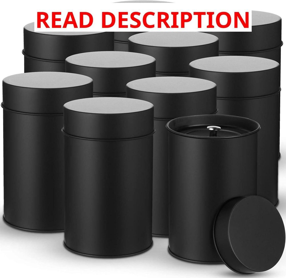 Zopeal 3-Pack Metal Tea Tin Canisters