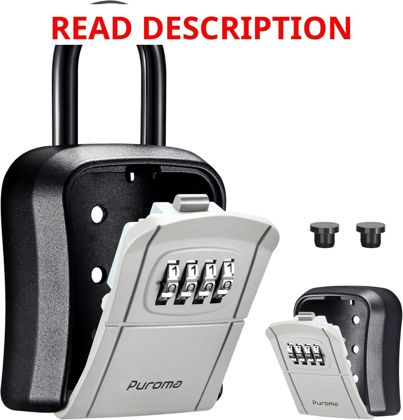 Puroma Key Lock Box: 4-Digit Code Gray