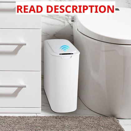 Cesun 2.6-Gal Auto Bathroom Trash Can w/ Lid