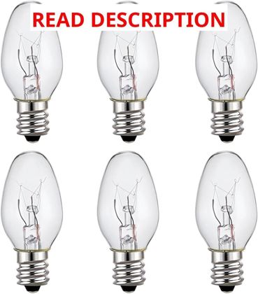 Wax Warmer Bulbs 15W E12 2700K 6-Pack