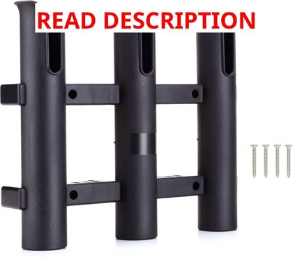 Wall Mounted Fishing Rod Holders (3-pole)