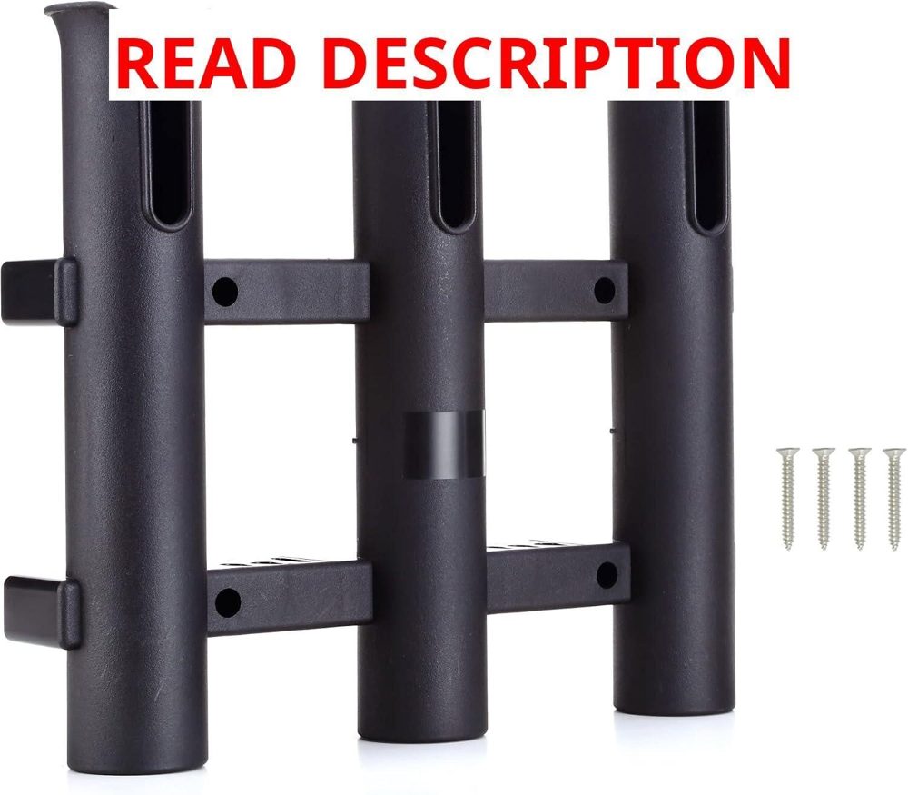 Wall Mounted Fishing Rod Holders (3-pole)