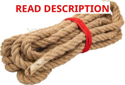 Natural Jute Rope 1/2" x 20 ft Twisted Manila