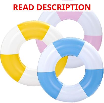 3 pcs Large Fruits Inflatable Pool Float 35"