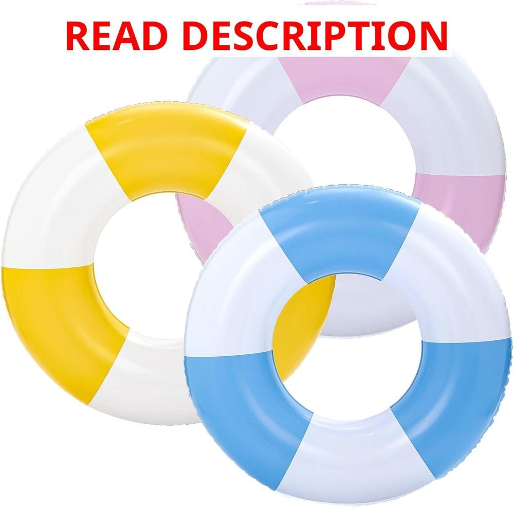 3 pcs Large Fruits Inflatable Pool Float 35"