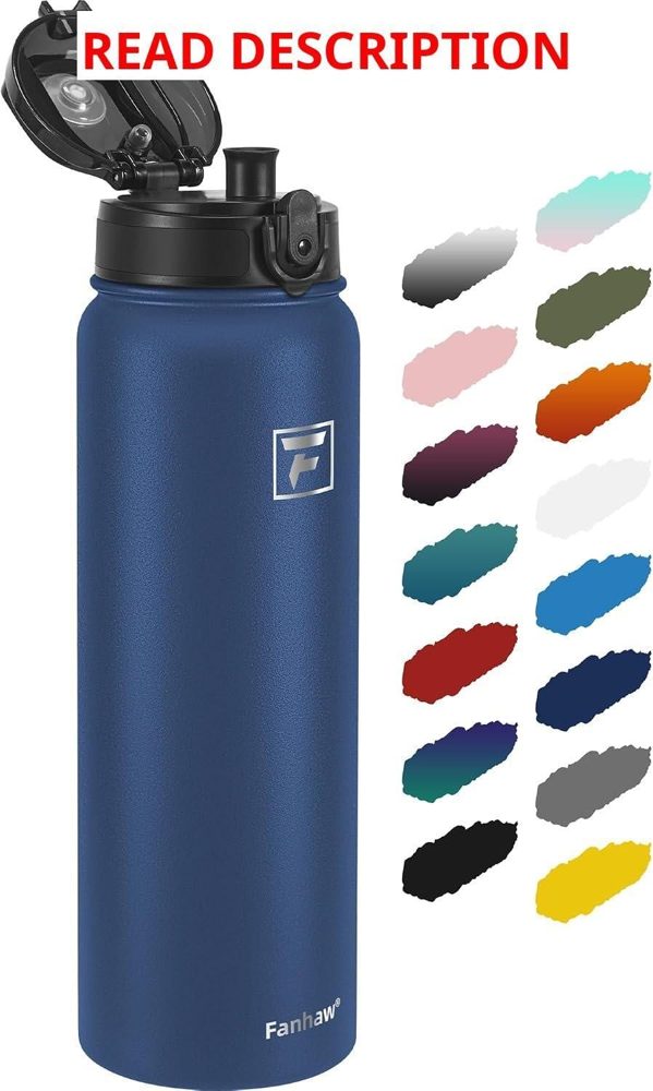 Fanhaw 32oz Insulated Bottle Navy Blue