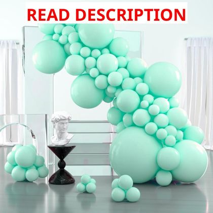 PartyWoo Mint Balloons 100 pcs Teal Mix