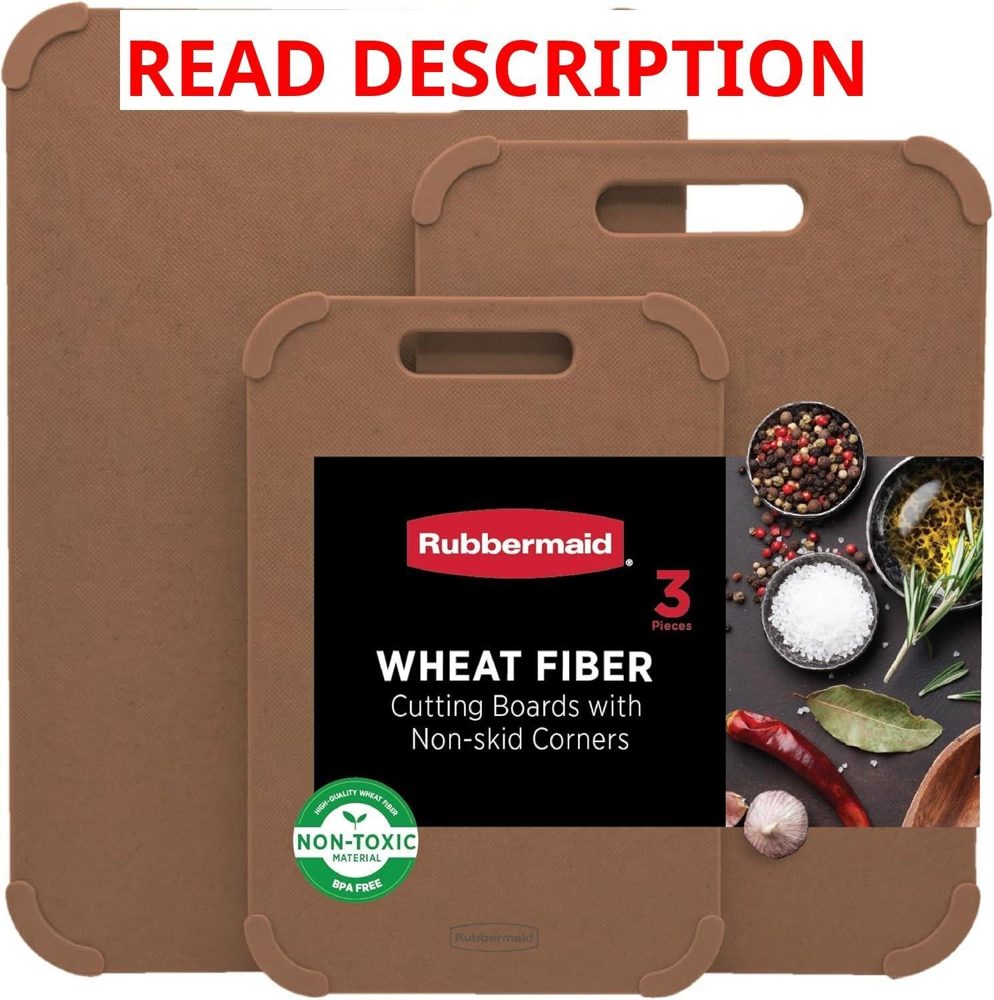 Rubbermaid 3pc Reversible Cutting Board Set