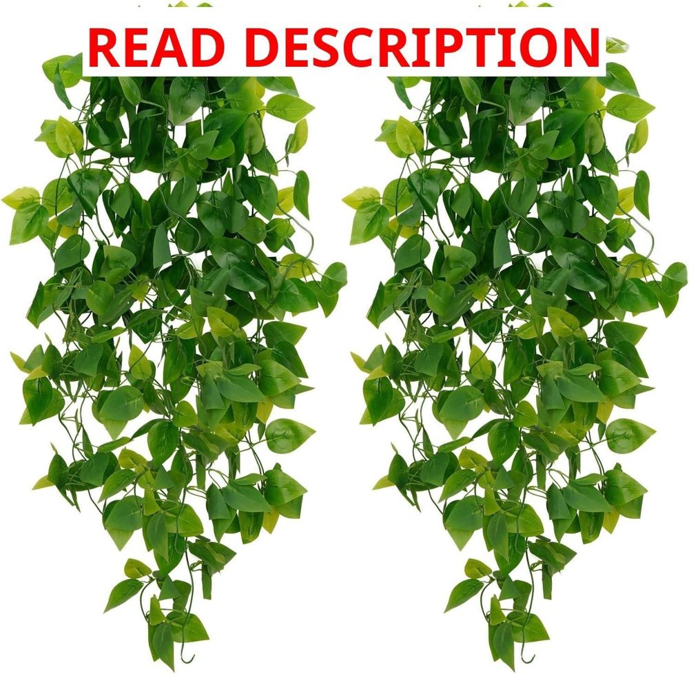 BLEUM CADE Fake Hanging Plants 2pcs