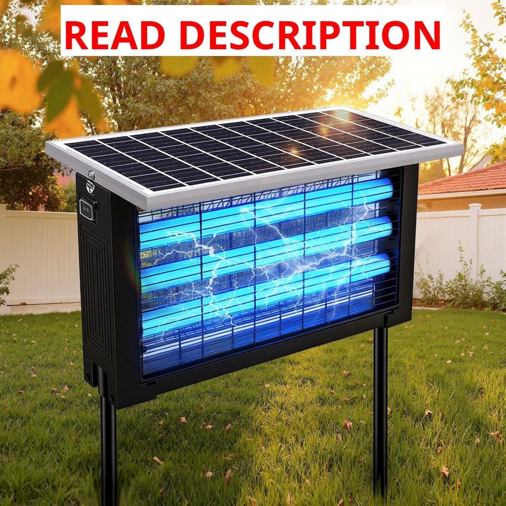 Solar Bug Zapper 3000 sq ft with 13ft Cord