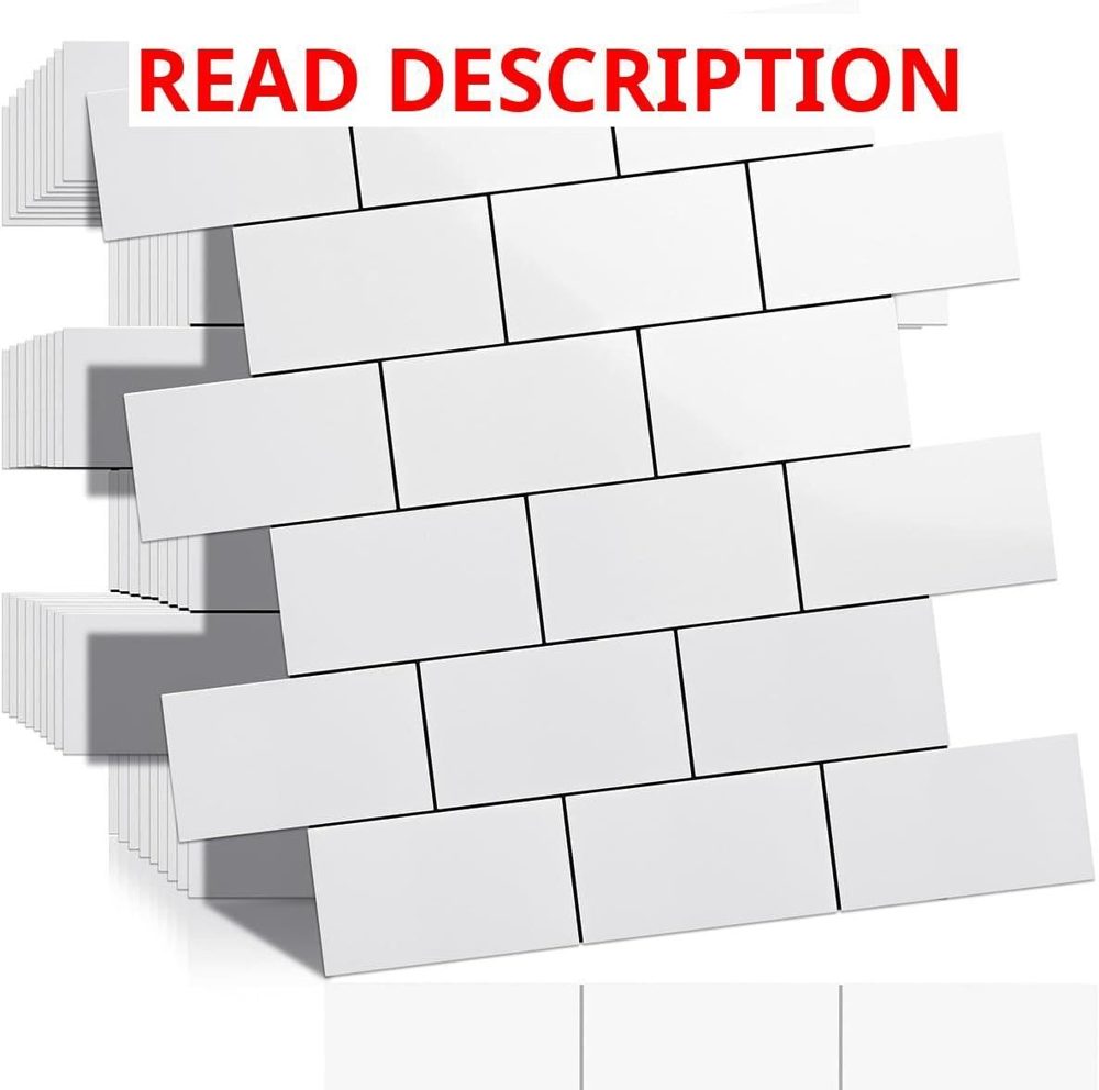 Art3d Peel & Stick White Subway Tile