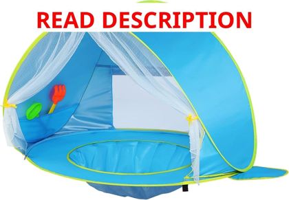 Monobeach Baby Beach Tent with Canopy Blue