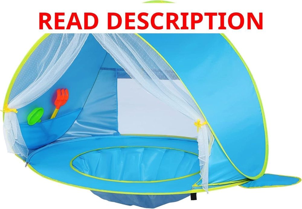 Monobeach Baby Beach Tent with Canopy Blue