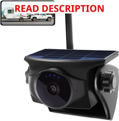 1080P Solar WiFi Backup Camera Night Vision