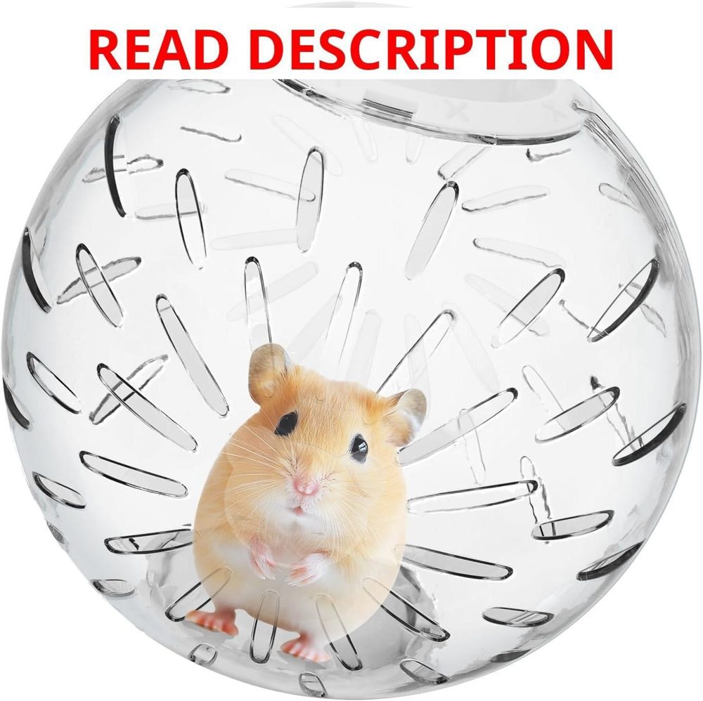 7.9" Hamster Ball Exercise Toy White