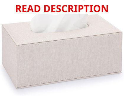 Sumnacon Linen Tissue Box Cover Magnet Bottom