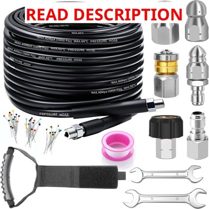 100ft Sewer Jetter Kit 5800 PSI