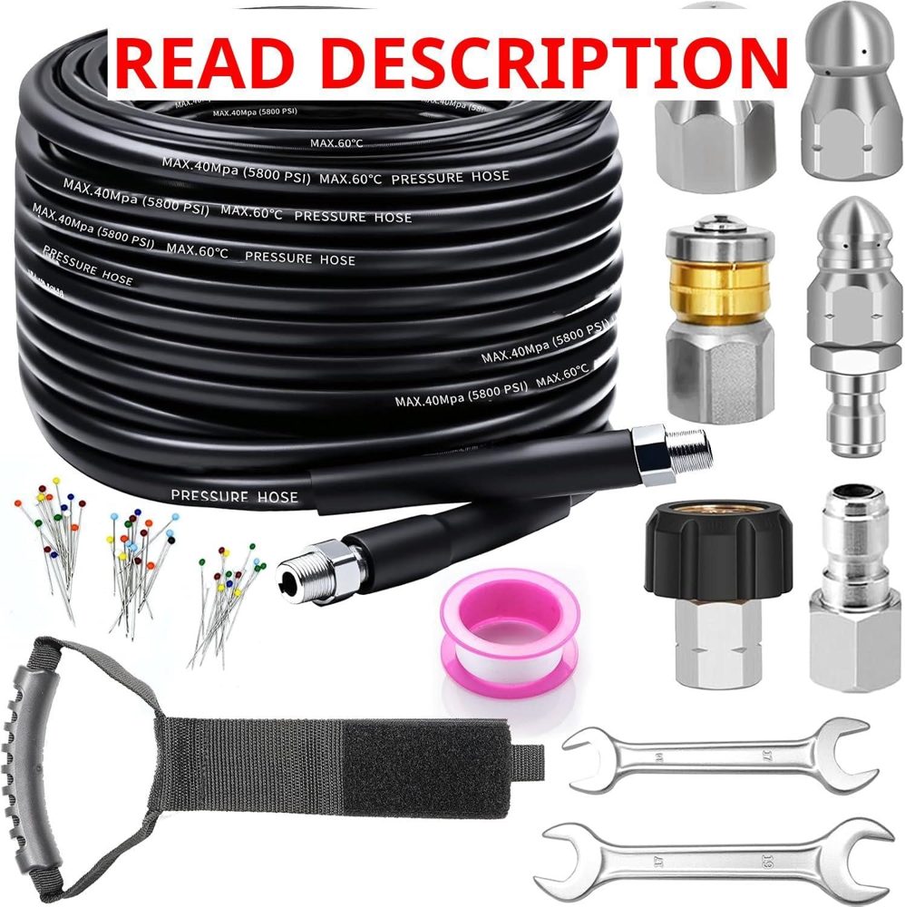 100ft Sewer Jetter Kit 5800 PSI
