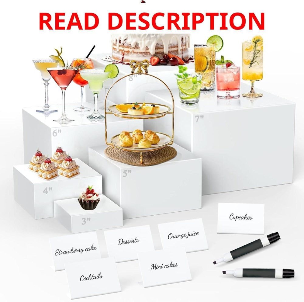 Buffet Risers with Mini Sign (Hollow Bottoms)