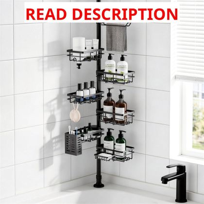 Shower Caddy Organizer Tension Pole Rustproof