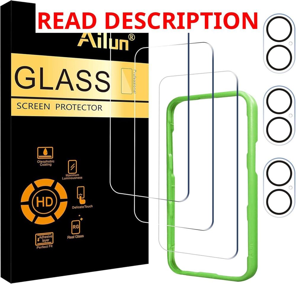 Ailun 3 Pack Screen Protector for iPhone 17