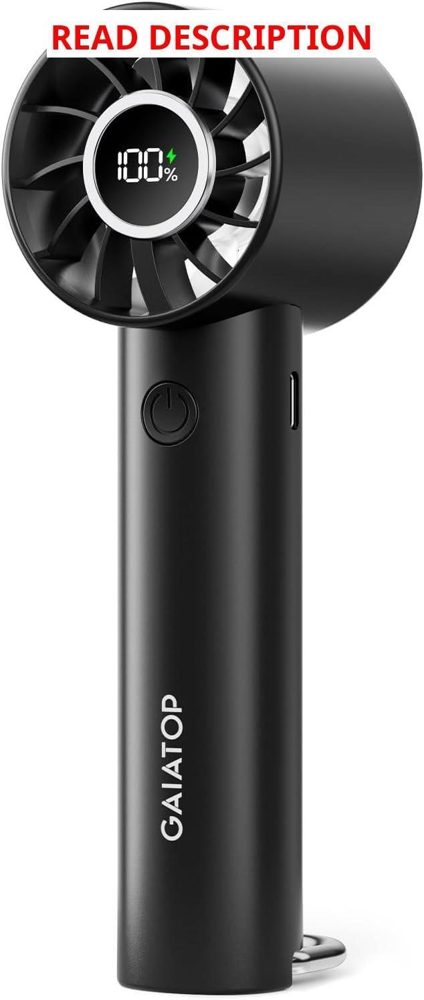 Gaiatop Portable Mini USB Fan Handheld black