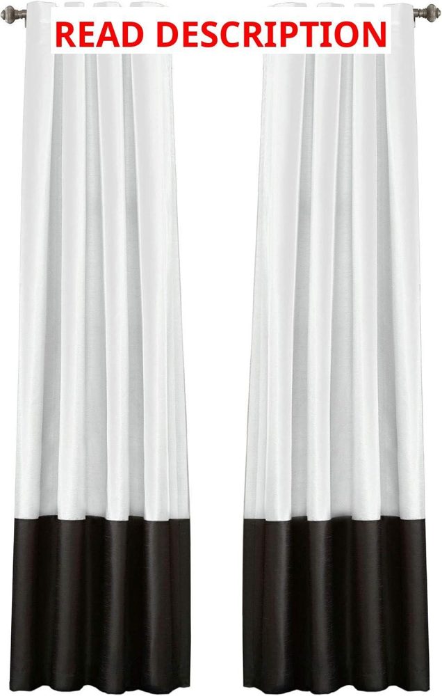 Lush Decor Prima Curtain Panels 54"W x 95"L