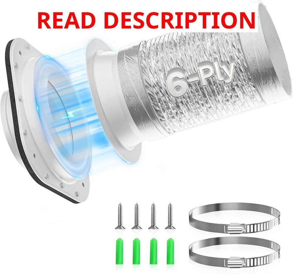 Hon&Guan Dryer Vent Kit DV180 4" Hose