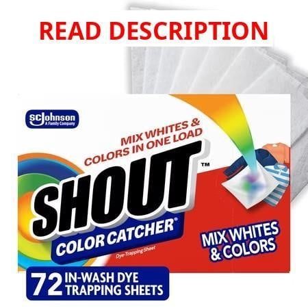 Shout Color Catcher Dye-Trapping Sheets 72