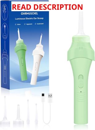 Olive Green Ear Vacuum Kit with LED 3 Tips