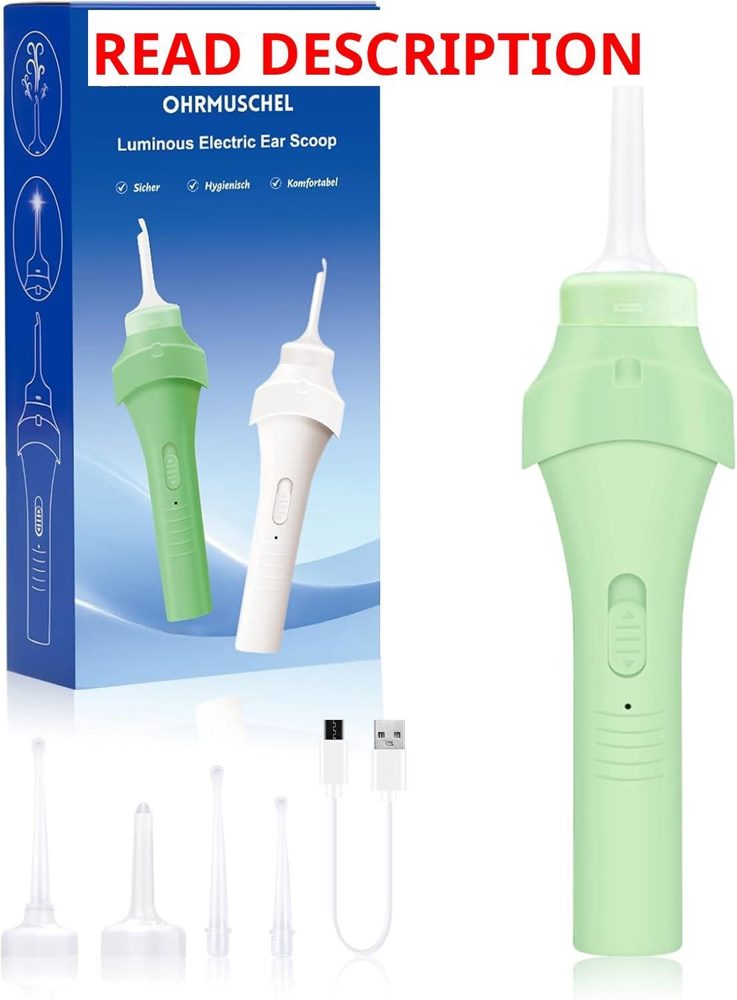 Olive Green Ear Vacuum Kit with LED 3 Tips