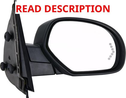 Chevy/GMC Passenger Side Mirror Black Heated