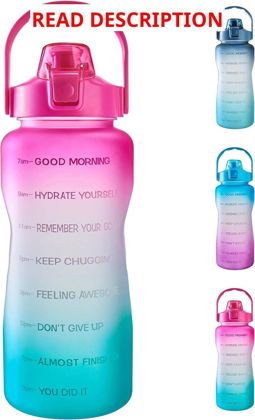 EYQ 64oz/128oz Leakproof Water Bottle