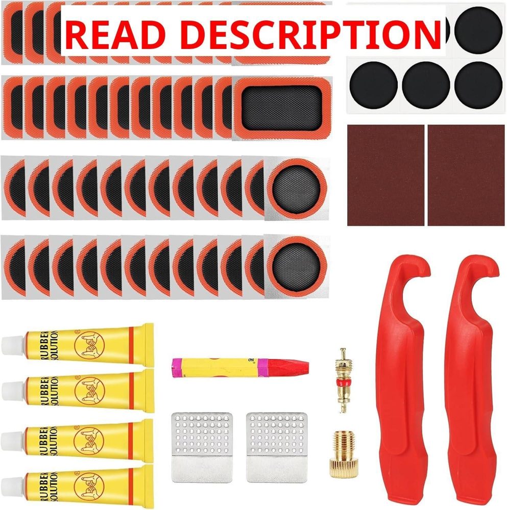 80pcs Bike Tire Repair Kit Patch