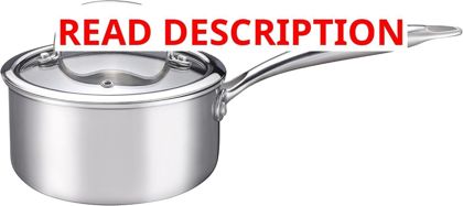 1-Quart Saucepan with Lid Tri-Ply Stainless