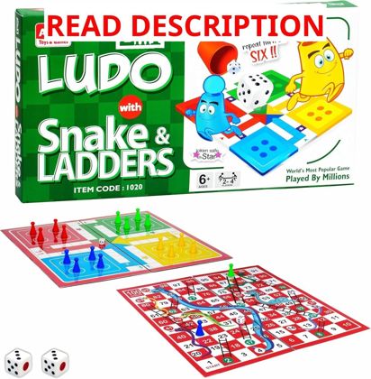 Ankit Ludo & Snakes & Ladders Set